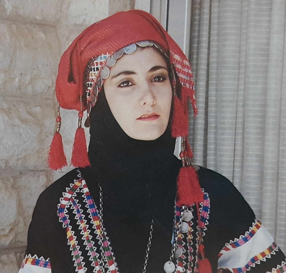 A Woman Wearing Jordan's Traditional Costume